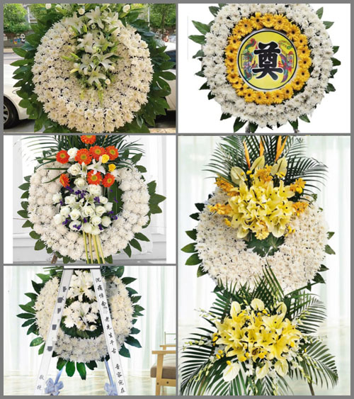 湖北黄冈市黄梅县孔垄镇邢港村花圈速递