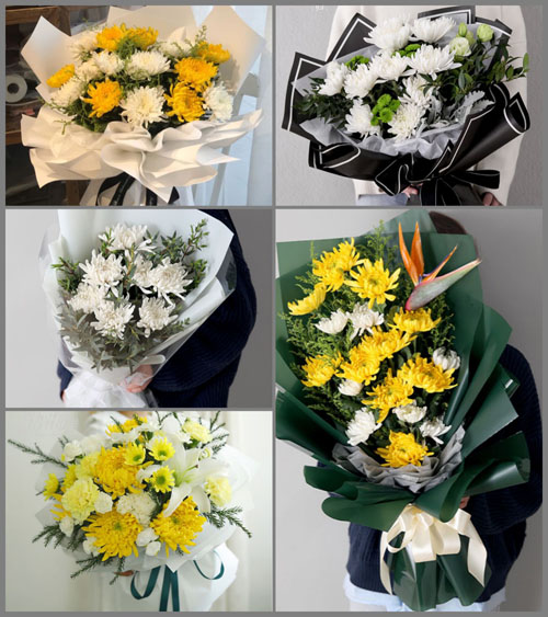 湖北黄冈市黄梅县孔垄镇邢港村白事花束代送